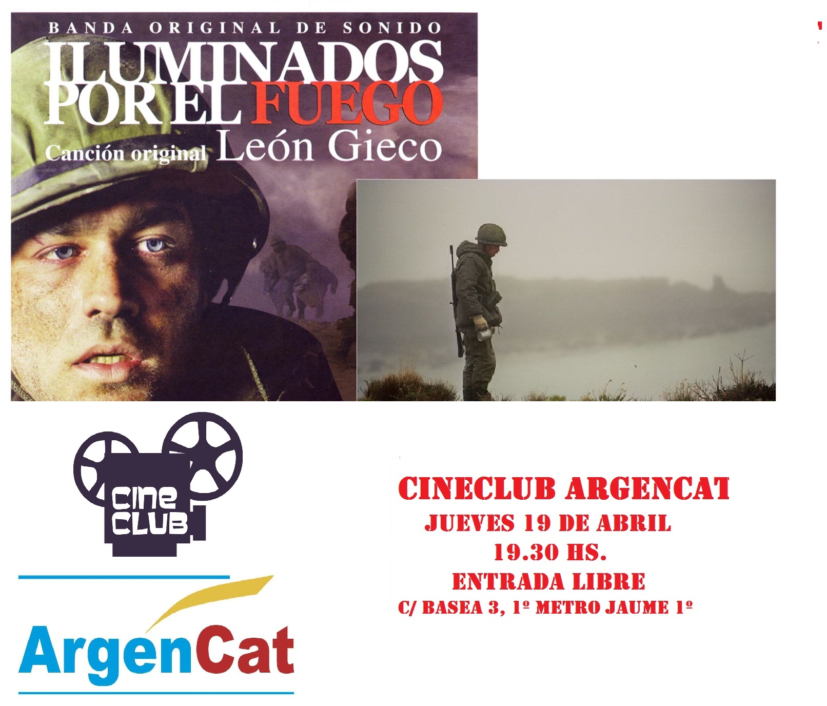 COMIENZA EL CINECLUB ARGENCAT: ILUMINADOS POR EL FUEGO